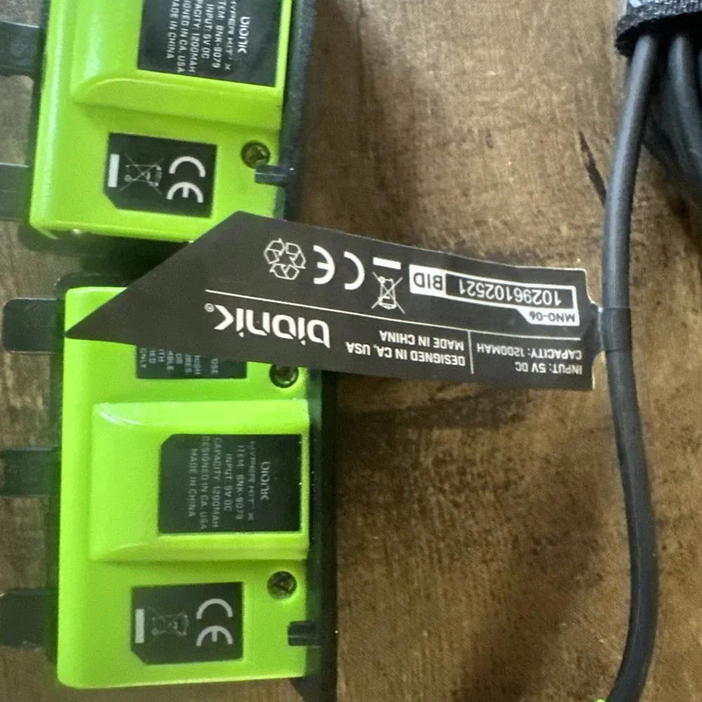 Bionik Bundle Of Two Xbox Charge And Play Packs With Charger Tested & Working